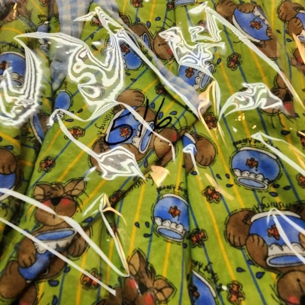 Homemade Apron One Size Cartoon Dog Print Colorful Kitchen Cooking Gift Retro